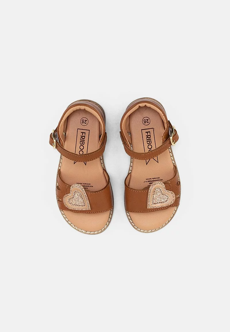 Friboo LEATHER SANDALS - Riemensandalette - Cognac, Kinder – Bild 4