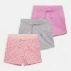 Friboo SOLID SPORT 3 PACK - Shorts - Grey - 102_pink - 402_purple - 404, Kinder