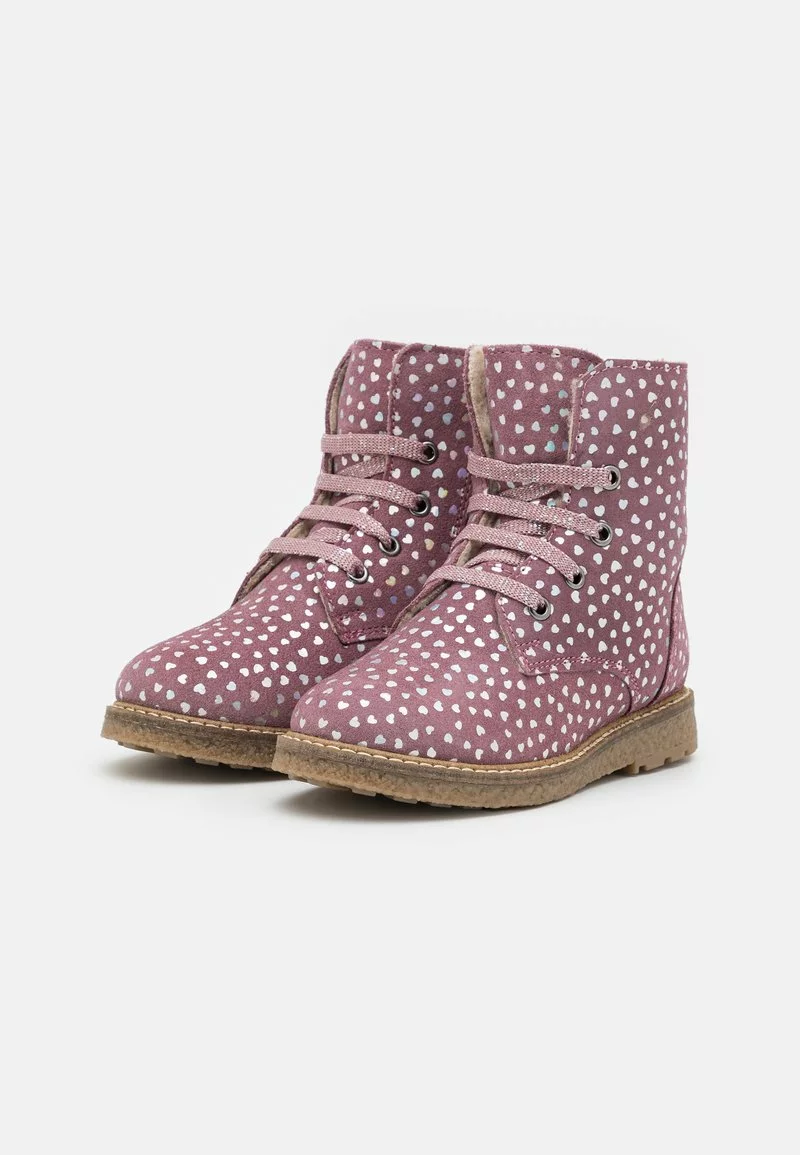 Friboo LEATHER - Schnürstiefelette - Mauve, Kinder – Bild 2
