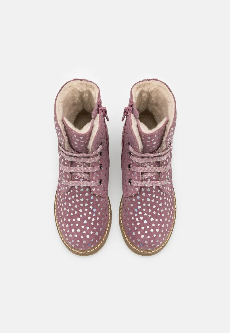 Friboo LEATHER - Schnürstiefelette - Mauve, Kinder – Bild 4