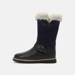 Friboo LEATHER - Snowboot/Winterstiefel - Dark Blue, Kinder