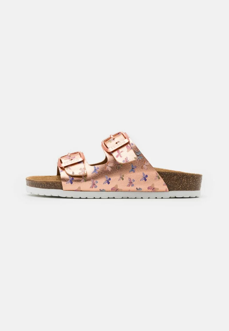 Friboo Pantolette Flach - Rose Gold, Kinder