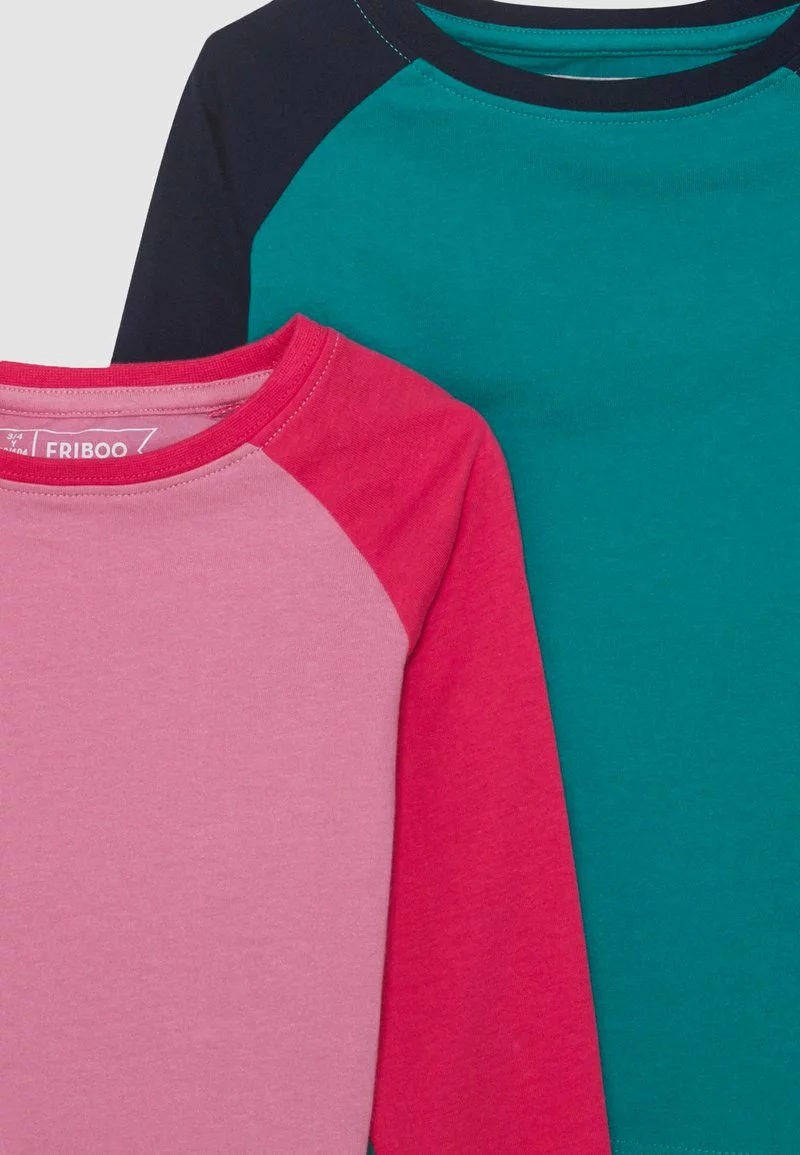 Friboo 4 PACK - Langarmshirt - Pink/dark Blue/turquoise, Kinder – Bild 4