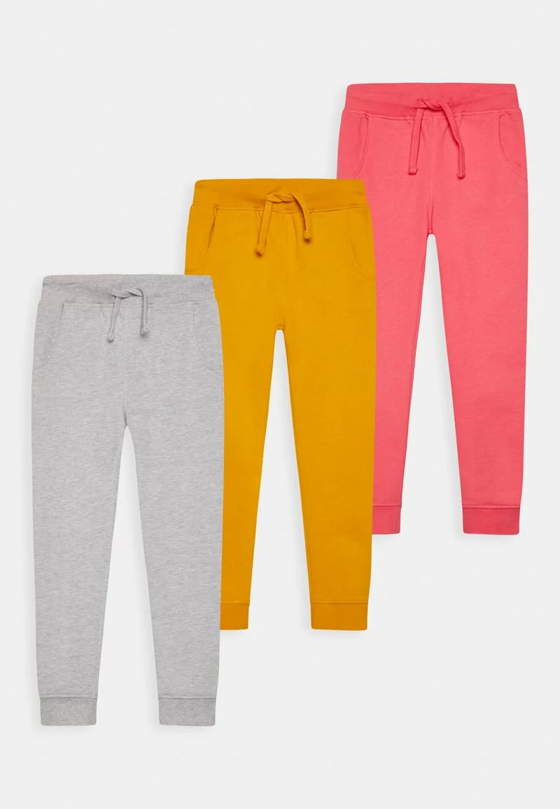 Friboo BASIC GIRLS 3 PACK - Jogginghose - Orange, Pink, Grey, Kinder