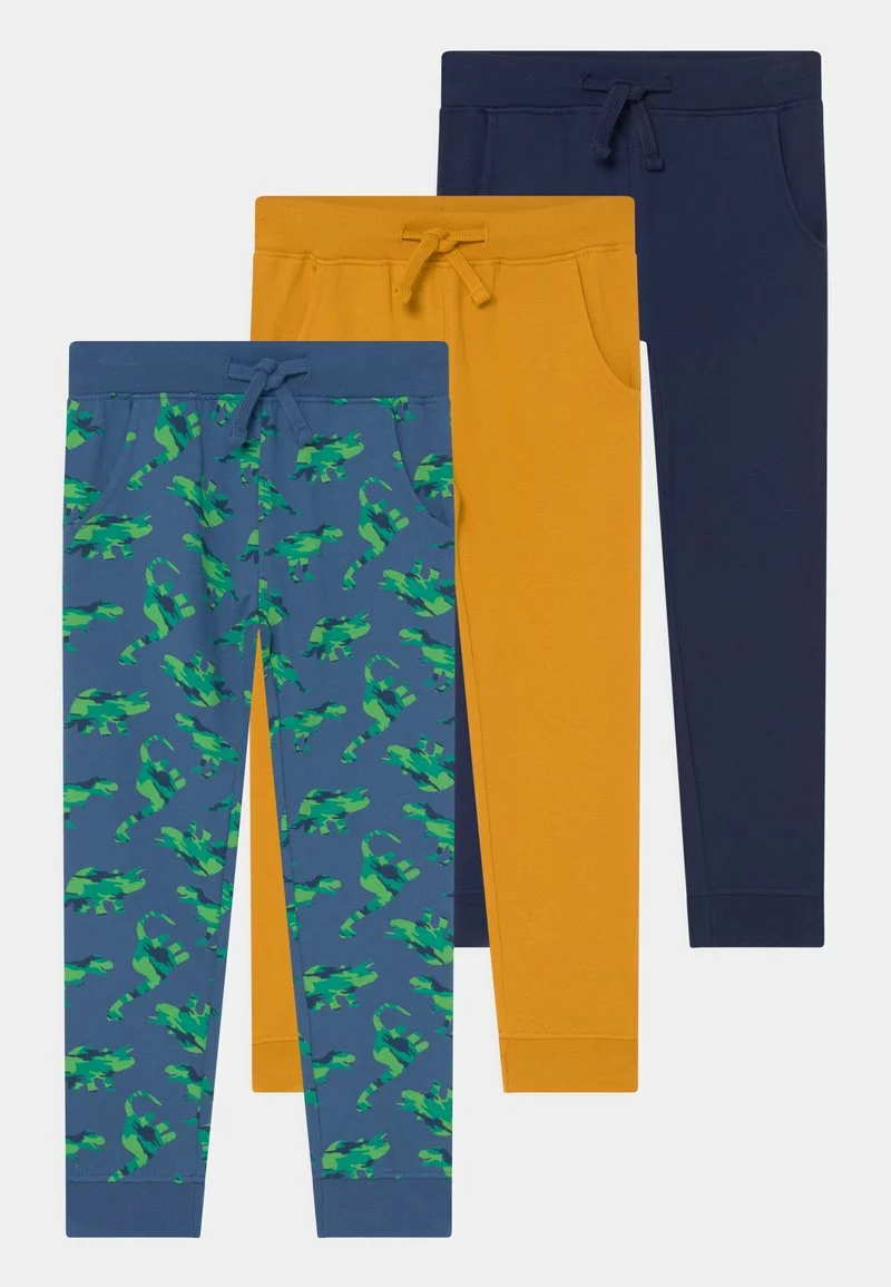 Friboo 3 PACK - Stoffhose - Ochre/blue/dark Blue, Kinder