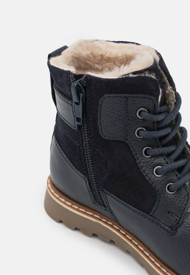 Friboo LEATHER - Schnürstiefelette - Dark Blue, Kinder – Bild 6