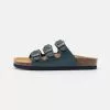 Friboo Pantolette Flach - Dark Blue, Kinder